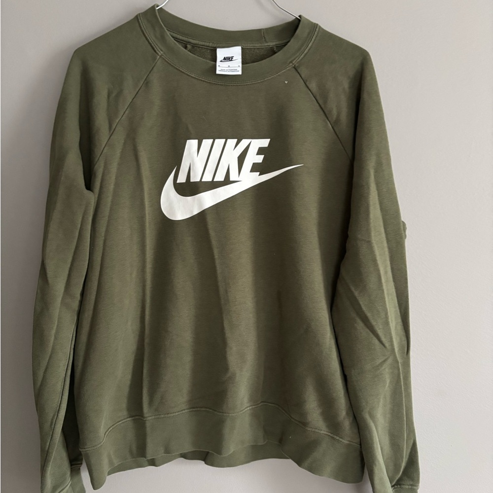 Nike Olive Green Sweatshirt, M